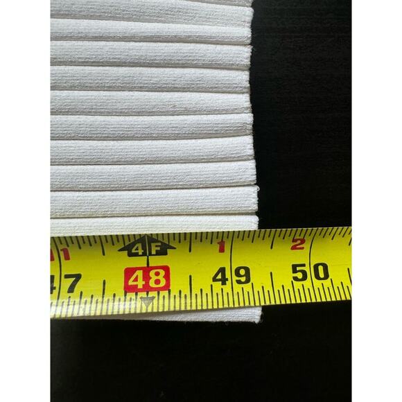 Helmut Lang Rib Knit Bodycon Midi Dress Open Back Short Sleeve Ivory Size Medium - Picture 13 of 13